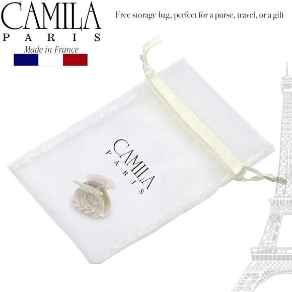 Hair Claw Clip Small White Women\'s Fashion Durable Strong No Slip Grip